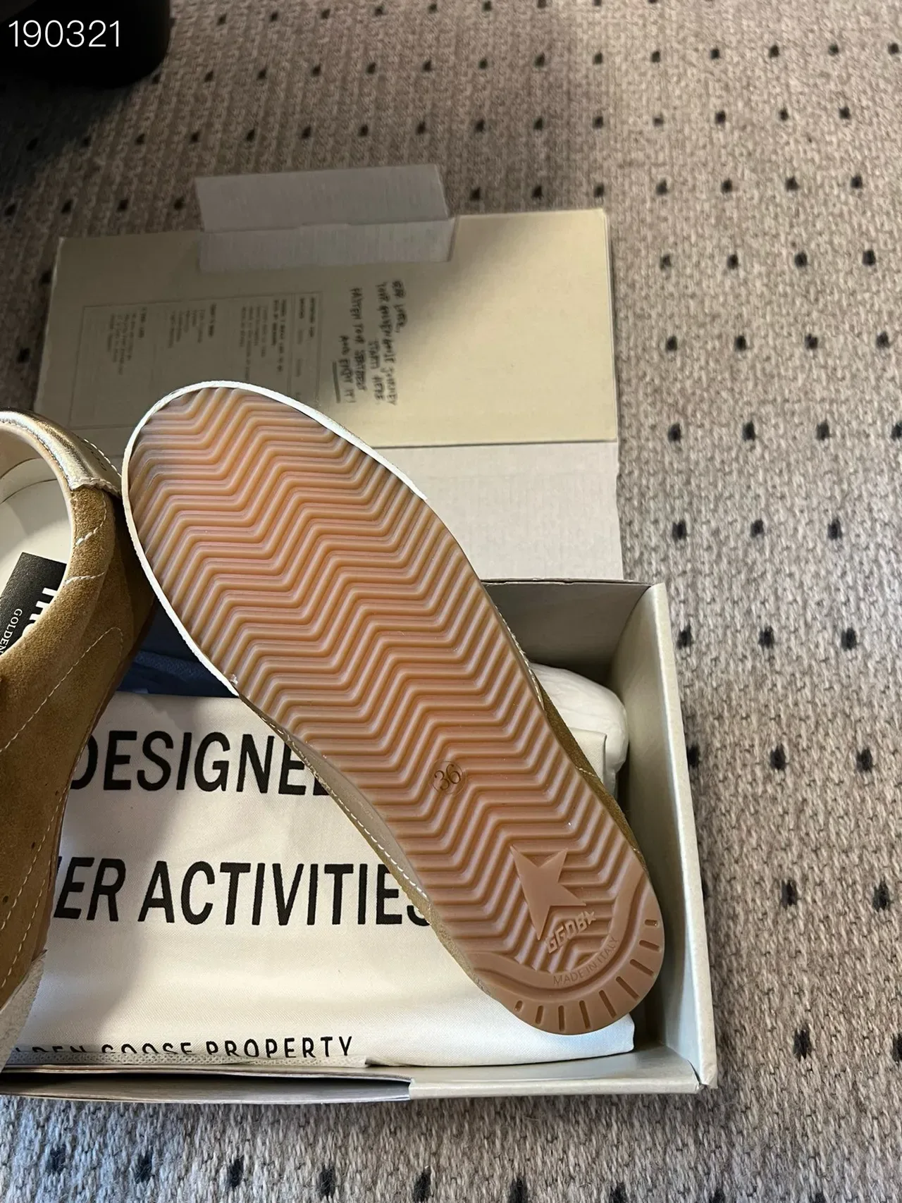 Golden Goose Super-Star Tan Suede Lifestyle Sneakers 3