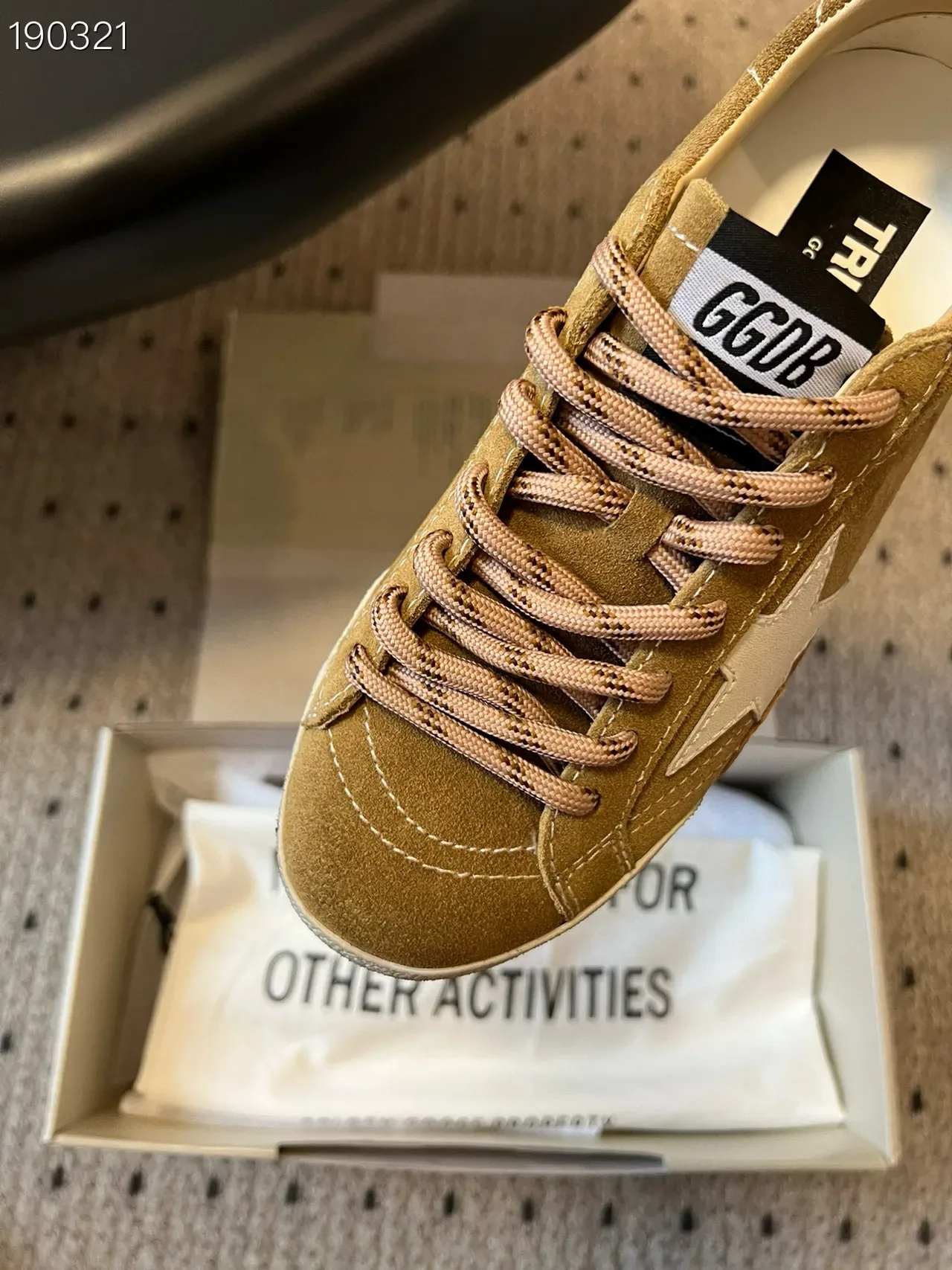 Golden Goose Super-Star Tan Suede Lifestyle Sneakers 5