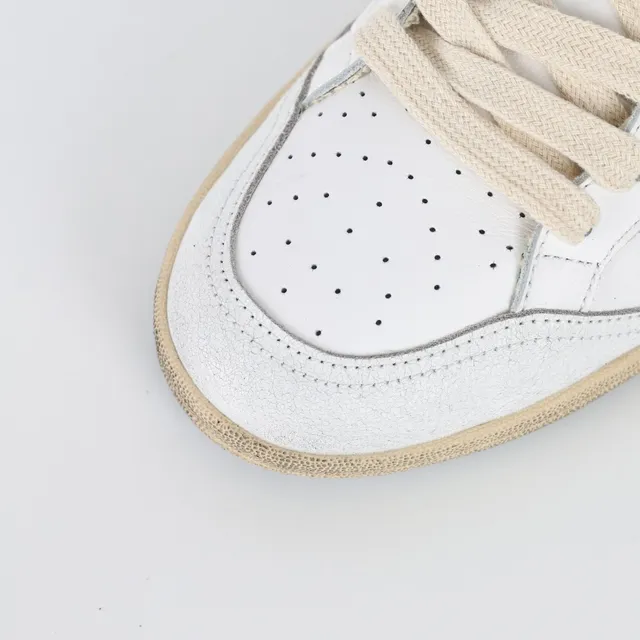 Golden Goose Super-Star حذاء لايف ستايل رياضي أبيض وأخضر نجم 5