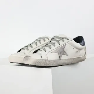 Golden Goose Superstar Distressed White Leather Lifestyle Sneakers