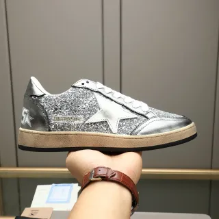 Golden Goose Superstar Glitter Silver Star Lifestyle Sneakers