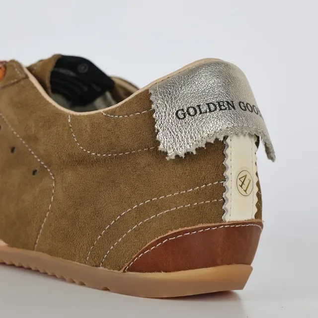 Golden Goose Superstar Chaussures Lifestyle Daim Olive Brun 4
