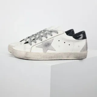 Golden Goose Superstar White Distressed Leather Lifestyle Sneakers