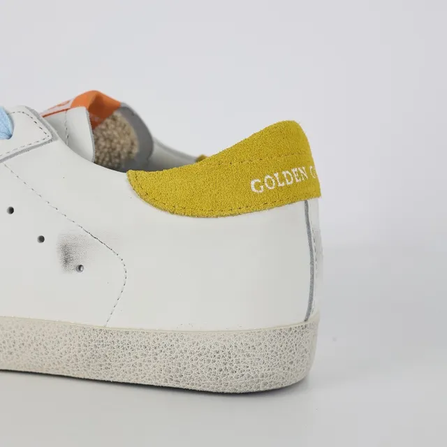 Golden Goose Superstar White Purple Glitter Star Lifestyle Sneakers 4