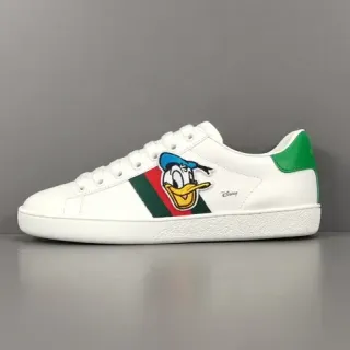 Gucci Ace Disney Donald Duck White Green Red Lifestyle Sneakers