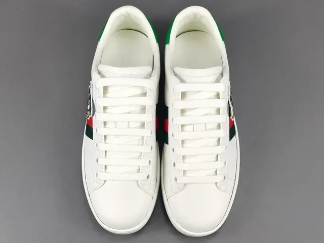 Gucci Ace Disney Donald Duck Chaussures Lifestyle Blanc Vert Rouge 16