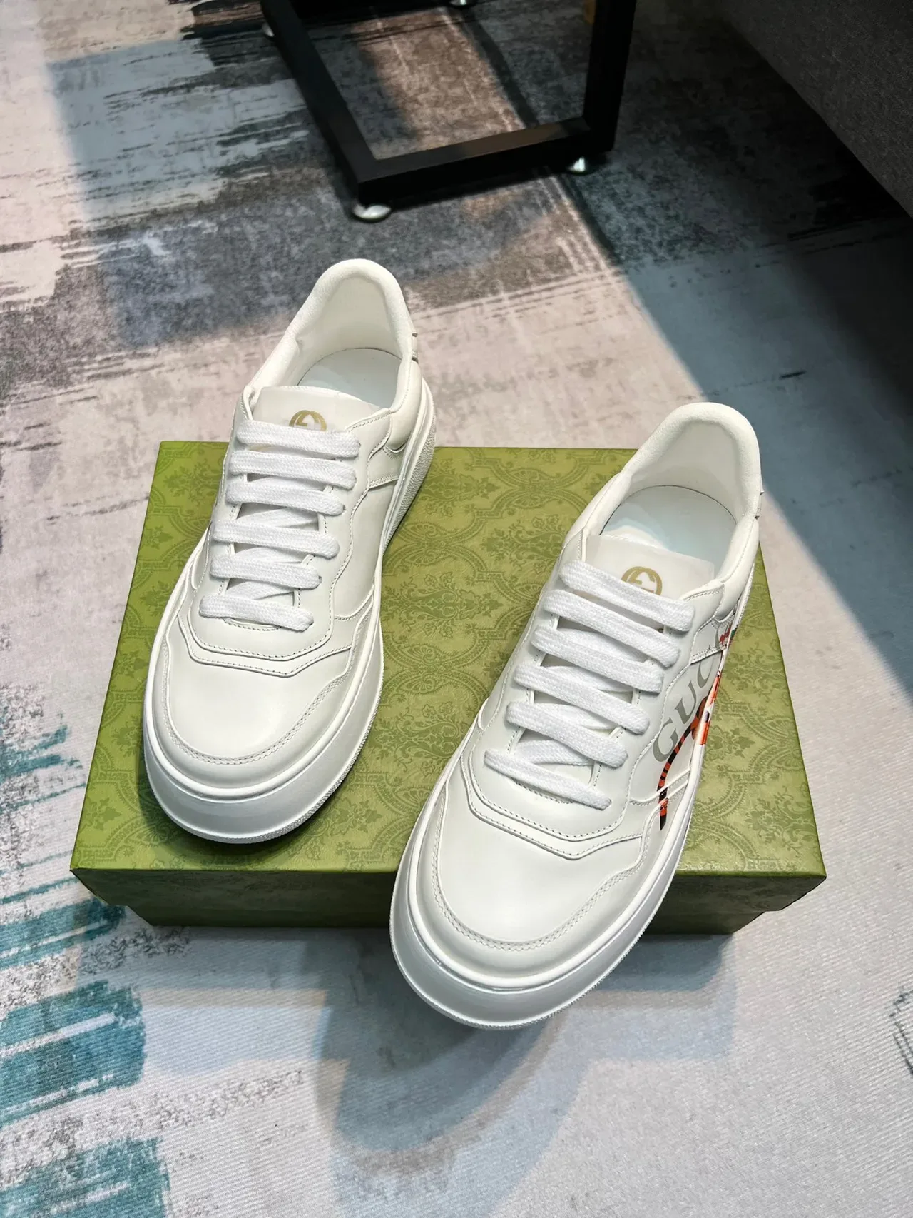 Gucci Ace Tigger Zapatillas Lifestyle Blancas Gráficas 5