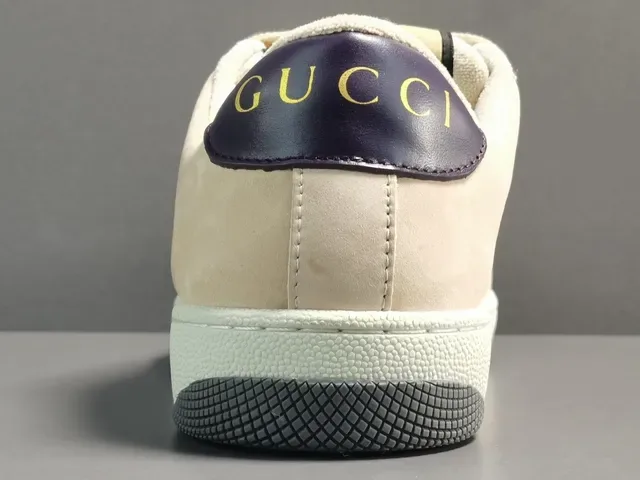 Gucci Beige Purple GG Monogram Canvas Red-Green Web Stripe Lifestyle Sneakers 13