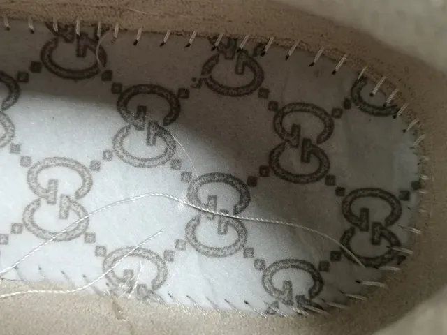 Gucci Beige Purple GG Monogram Canvas Red-Green Web Stripe Lifestyle Sneakers 18