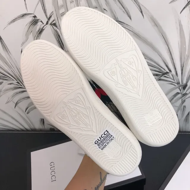 Gucci Beige White GG Monogram Canvas Web Stripe Detail Lifestyle Sneakers 5