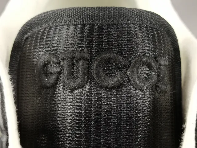 Gucci Black White Low-Top Mesh-and-Leather Upper Lifestyle Sneakers 5