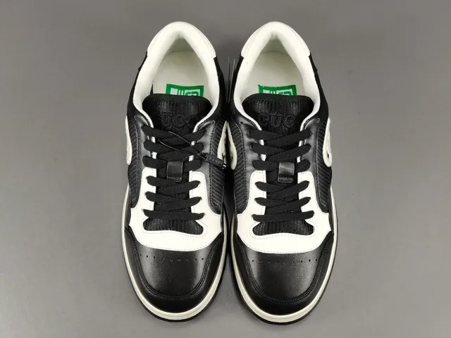 Gucci Black White Low-Top Mesh-and-Leather Upper Lifestyle Sneakers 16