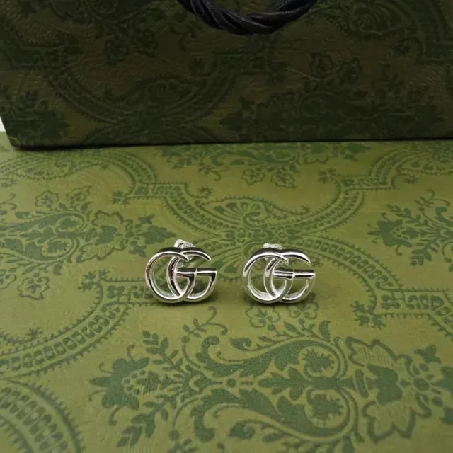Gucci Double G and Floral Daisy Turquoise Stud Earrings 2