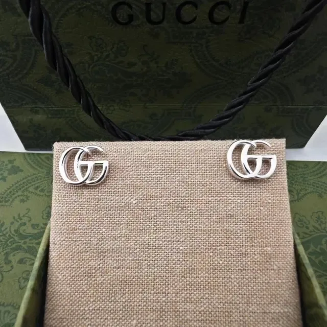 Gucci Double G and Floral Daisy Turquoise Stud Earrings 6