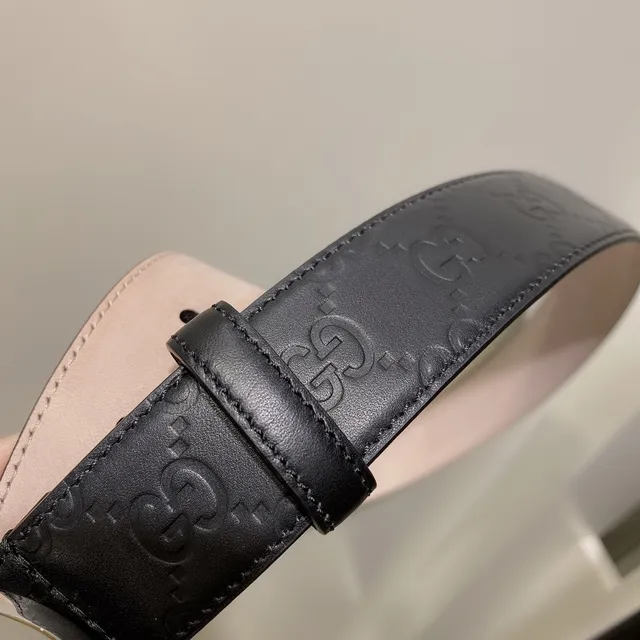 Gucci GG Marmont Black Leather Belt 3