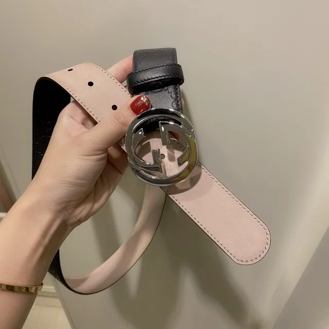 Gucci GG Marmont Black Leather Belt 5