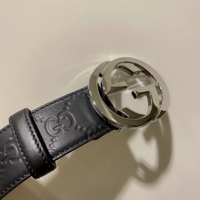 Gucci GG Marmont Black Leather Belt 6