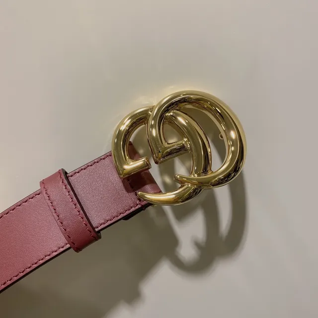Gucci GG Marmont Burgundy Leather Belt 6