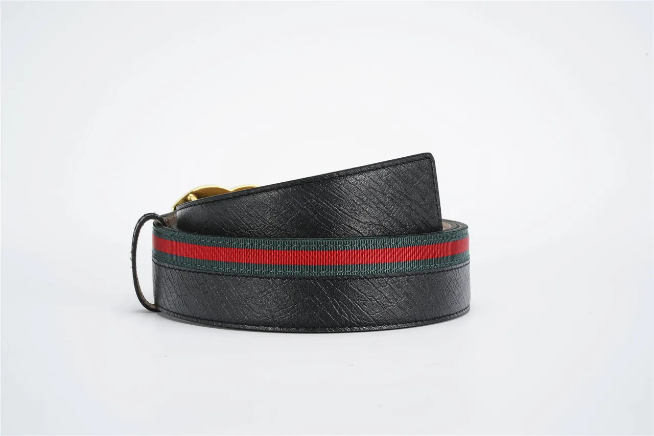 Gucci GG Marmont Crystal Interlocking G Black Leather Belt 2