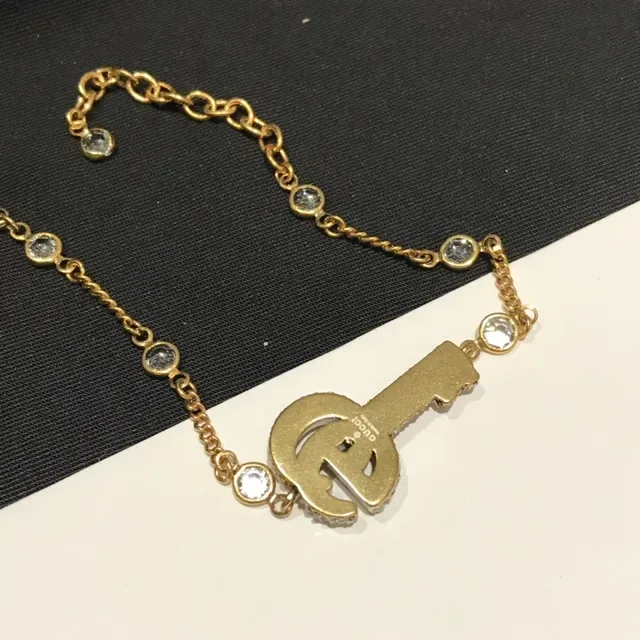 Gucci GG Marmont Crystal-Pavé Interlocking G Bracelet 3