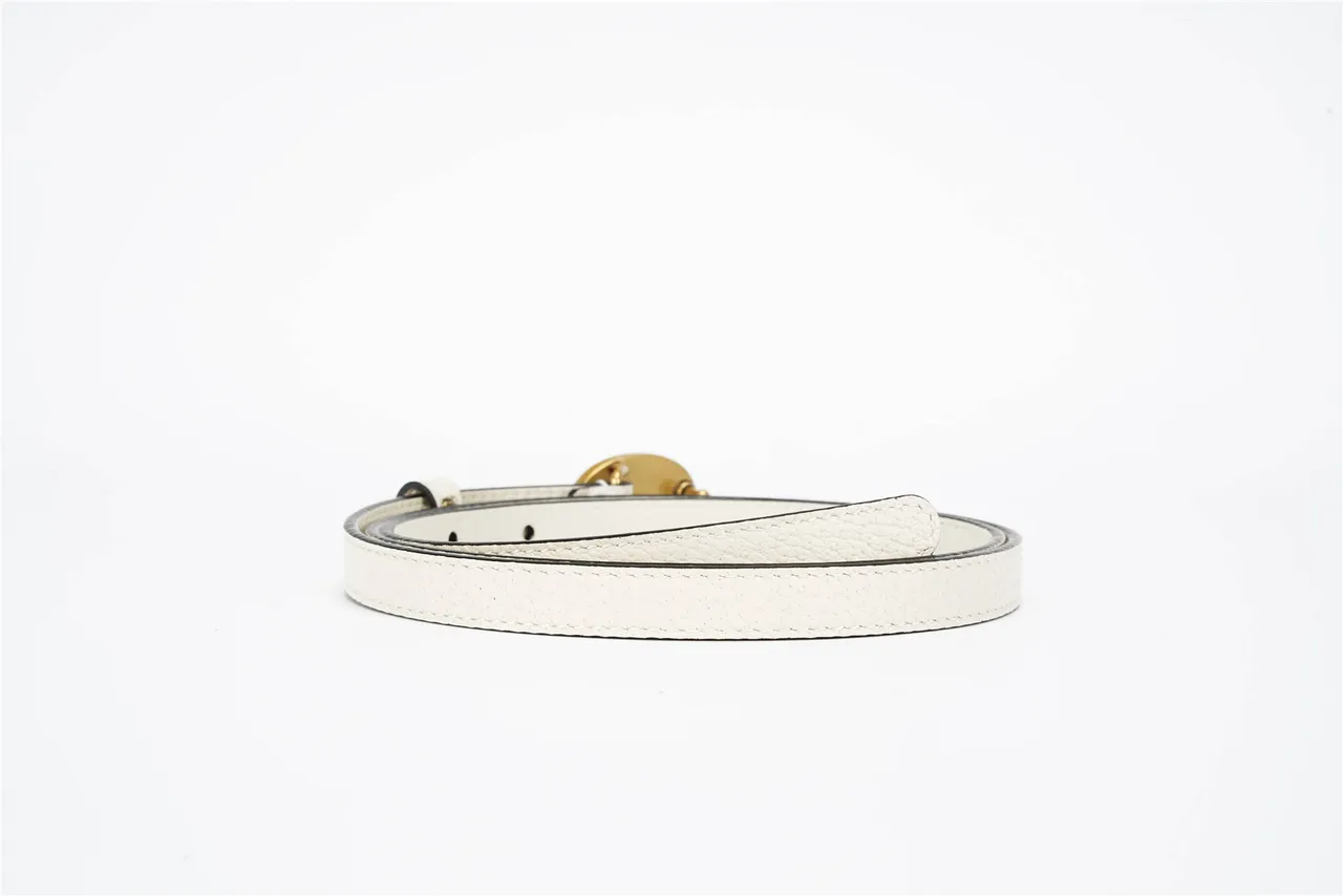 Gucci GG Marmont Off-White Leather Belt 3
