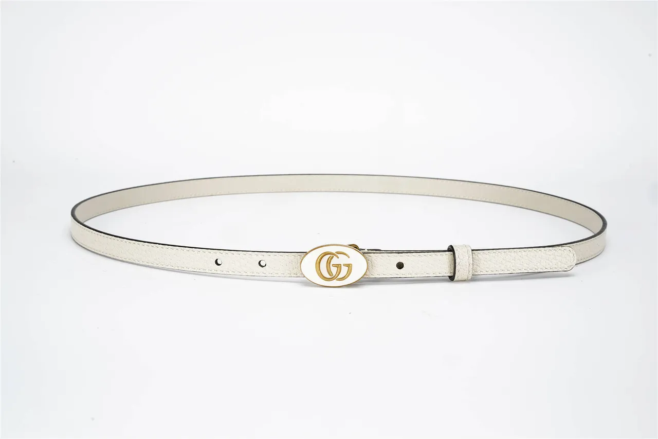 Gucci GG Marmont Off-White Leather Belt 10
