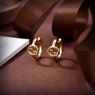 Gucci Gold Hinged Hoop Earrings