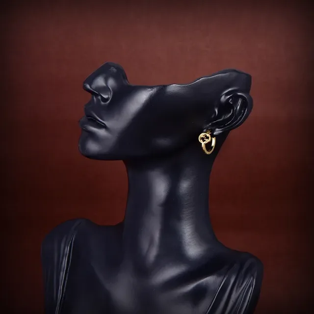 Gucci Gold Hinged Hoop Earrings 3