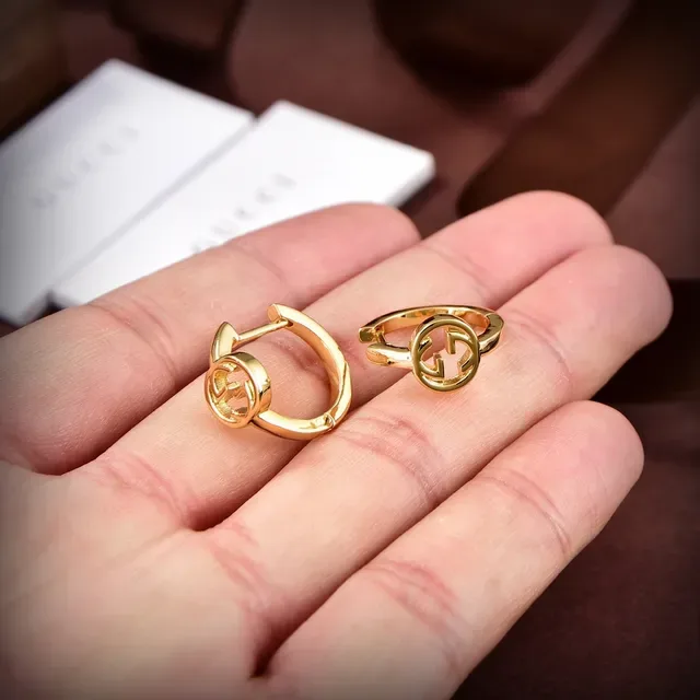 Gucci Gold Hinged Hoop Earrings 5