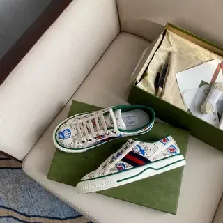 Gucci Graphic-Print Web-Stripe Lifestyle Sneakers