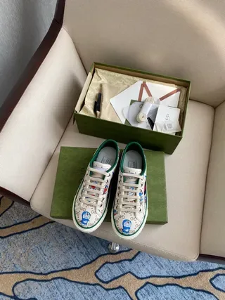 Gucci Graphic-Print Web-Stripe Lifestyle Sneakers 3