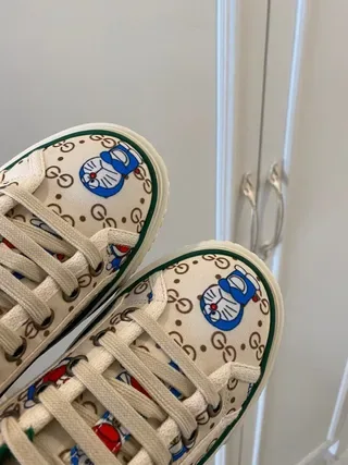 Gucci Graphic-Print Web-Stripe Lifestyle Sneakers 4