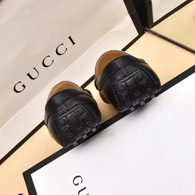 Gucci Horsebit 1955 Black GG Monogram Loafers 3