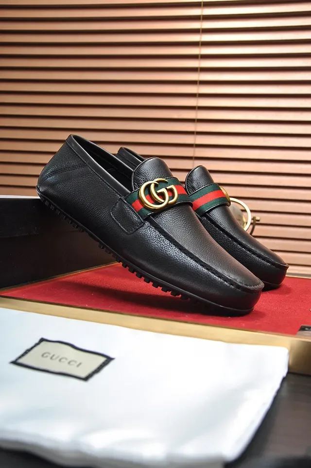 Gucci Horsebit 1955 Black Leather Loafer 8