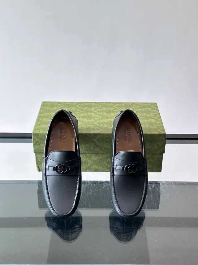 Gucci Horsebit 1955 Black Leather Loafers 4