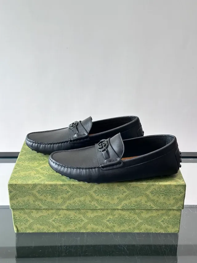 Gucci Horsebit 1955 Black Leather Loafers 5