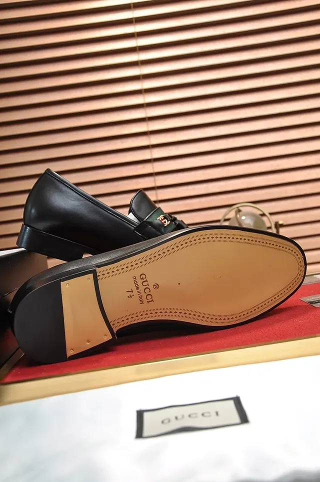 Gucci Horsebit 1955 Black Leather Tassel Loafers 3