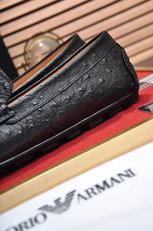 Gucci Horsebit 1955 Black Ostrich Leather Loafer 2