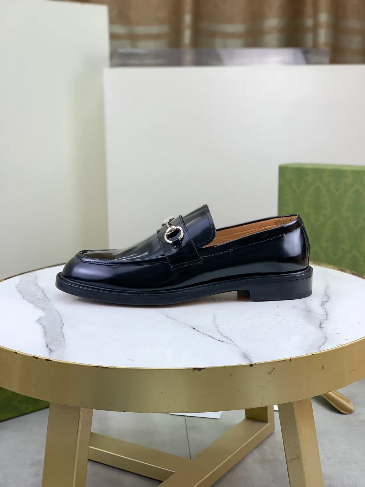 Gucci Horsebit 1955 Black Patent Leather Loafers 6