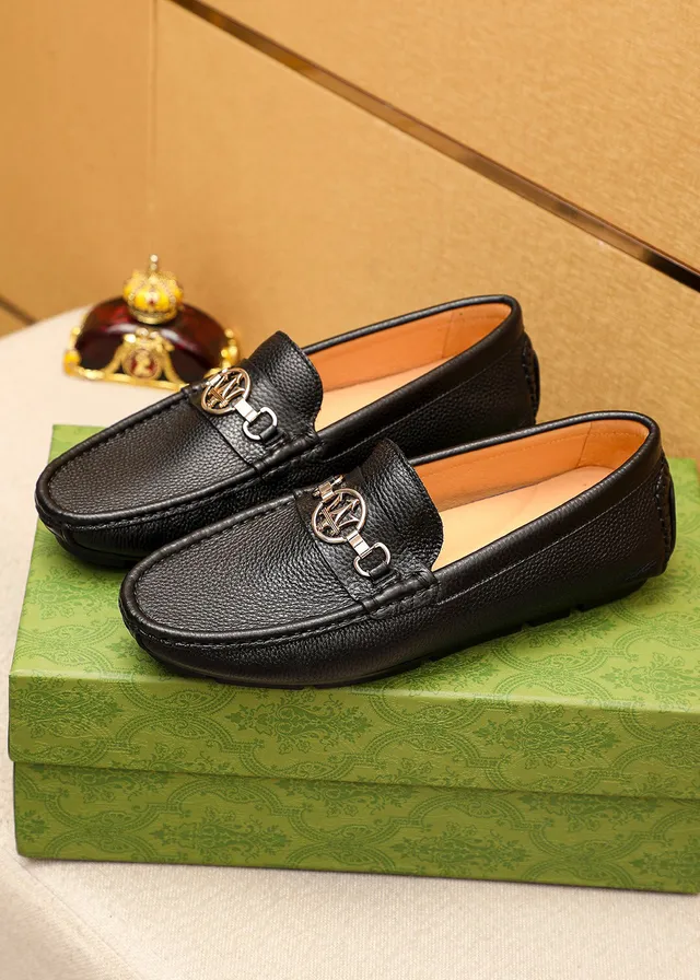 Gucci Horsebit 1955 Black Pebbled Leather Loafer 4