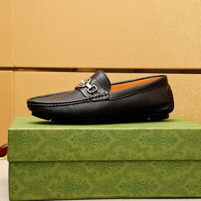 Gucci Horsebit 1955 Black Pebbled Leather Loafer 5