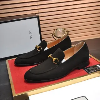 Gucci Horsebit 1955 काले सूड लोफर