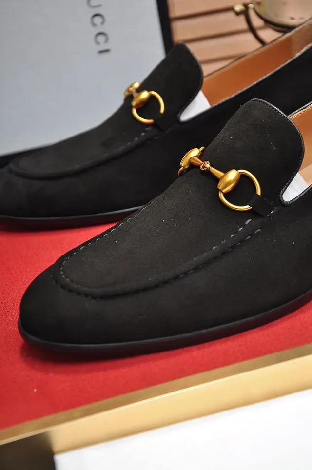 Gucci Horsebit 1955 Black Suede Loafers 2
