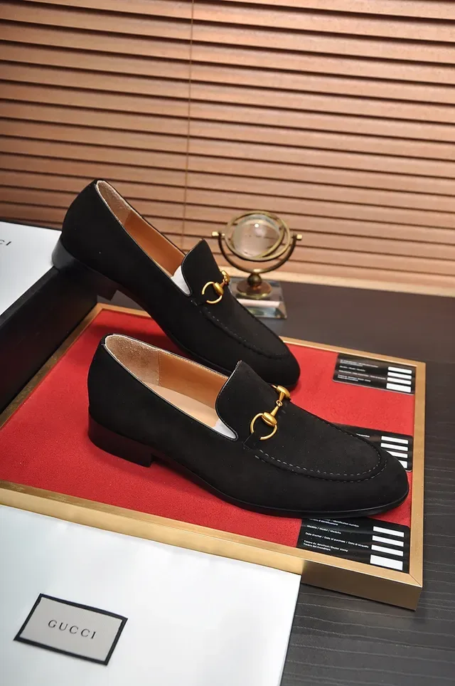 Gucci Horsebit 1955 Black Suede Loafers 4