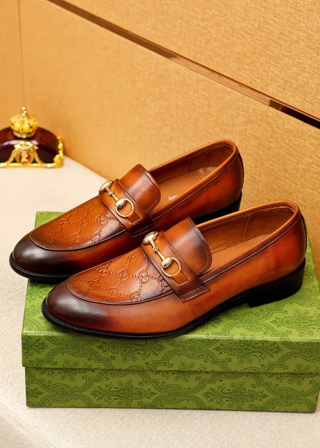 Gucci Horsebit 1955 Brown Monogram Loafers 7