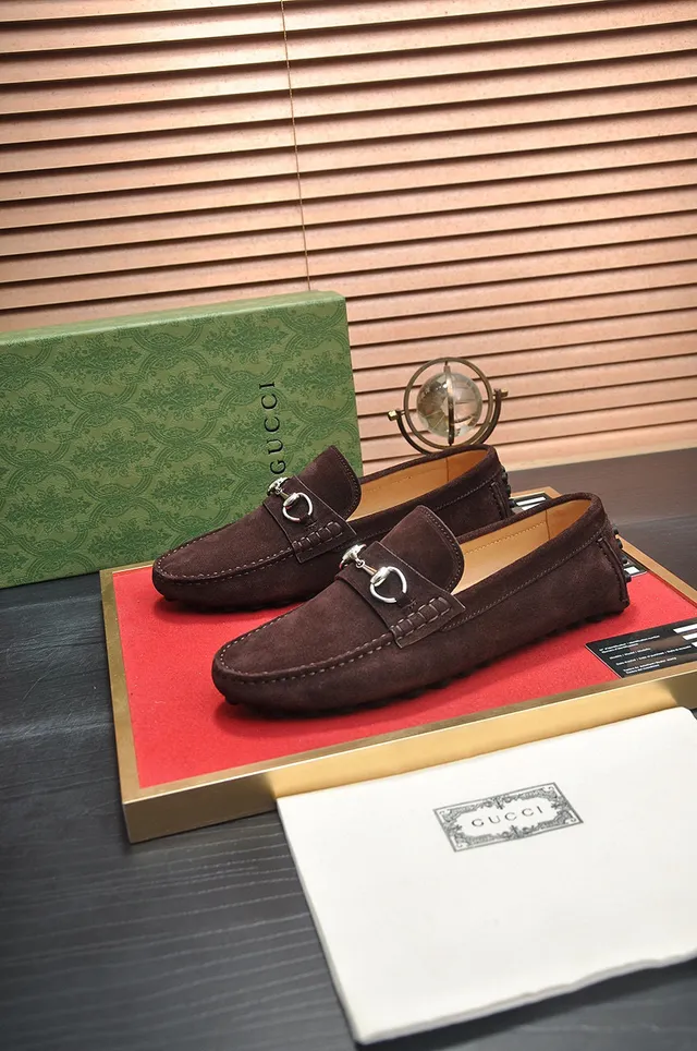 Gucci Horsebit 1955 Mocassins de camurça marrom 3