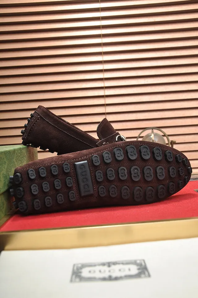 Gucci Horsebit 1955 Mocassins de camurça marrom 7
