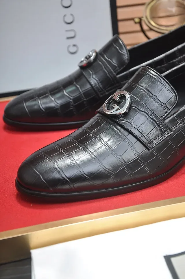 Gucci Horsebit 1955 Crocodile-Embossed Leather Loafers 2