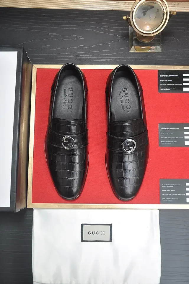 Gucci Horsebit 1955 Crocodile-Embossed Leather Loafers 5