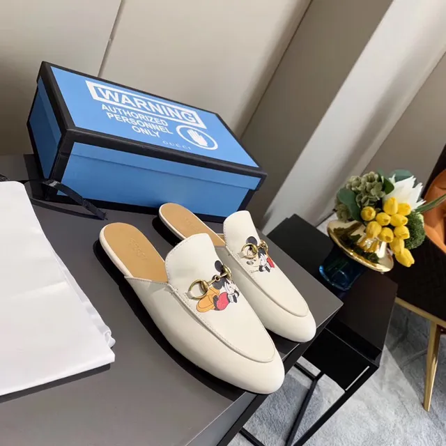 Gucci Horsebit 1955 Disney Mickey Mouse Print Leather Loafer 2